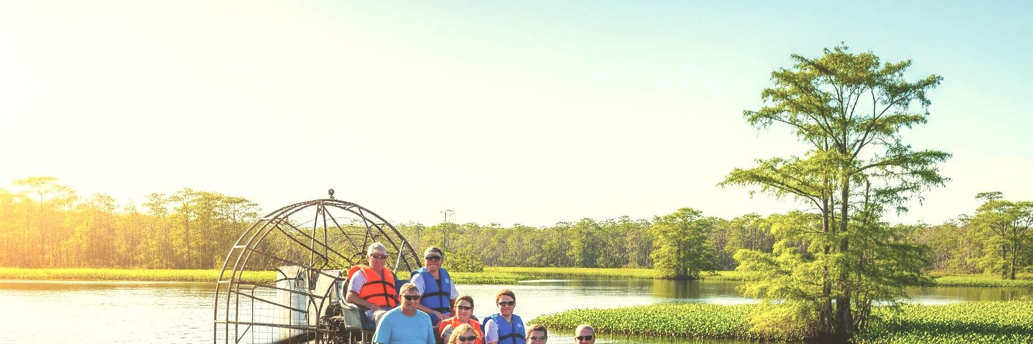 Experiencia en hidrodeslizador y caimanes en los Everglades