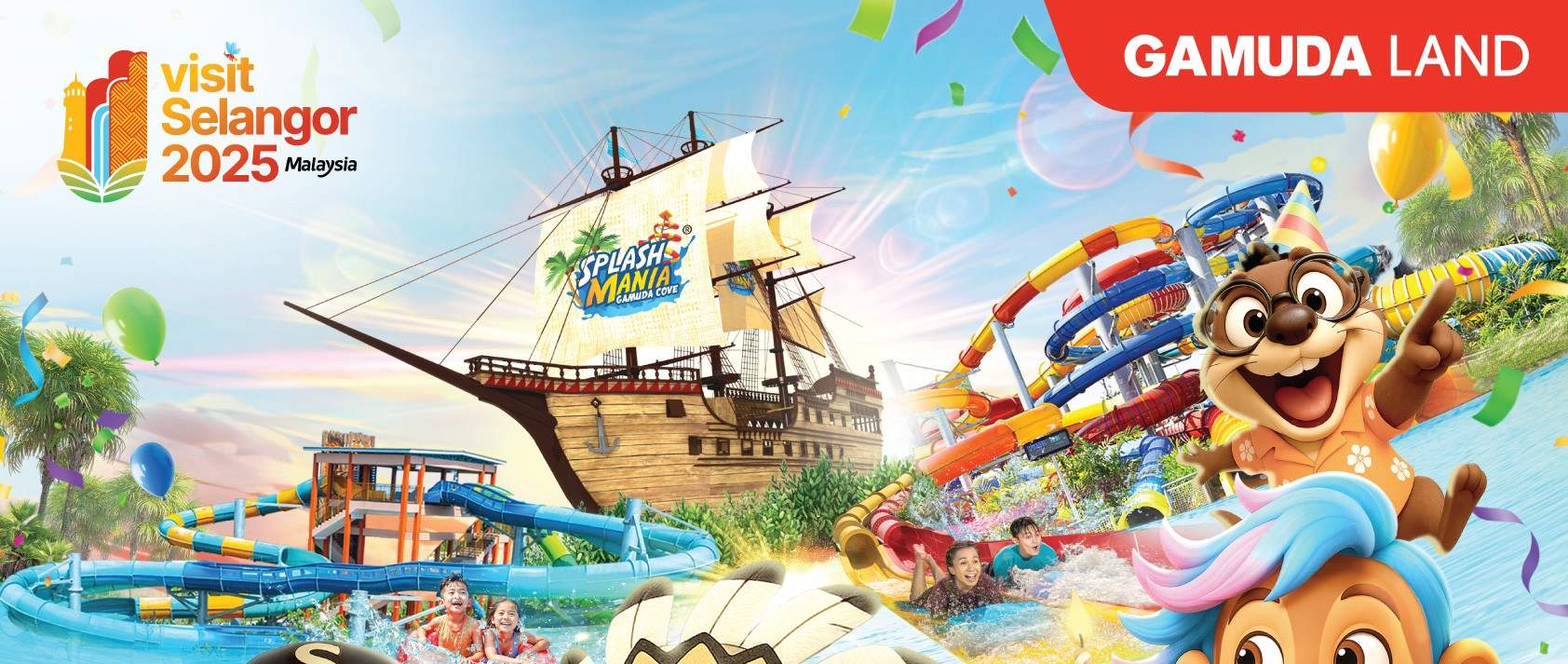 Splashmania Map Tiket SplashMania Waterpark di Gamuda Cove Selangor - Klook Indonesia