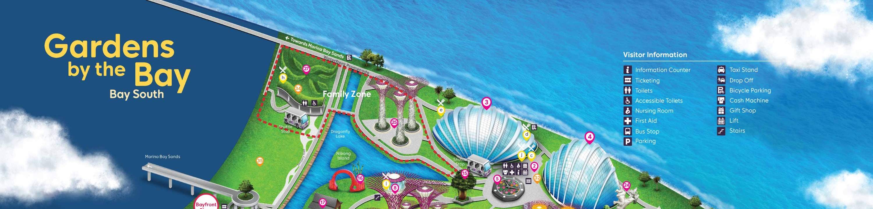 Gardens by the Bay Map