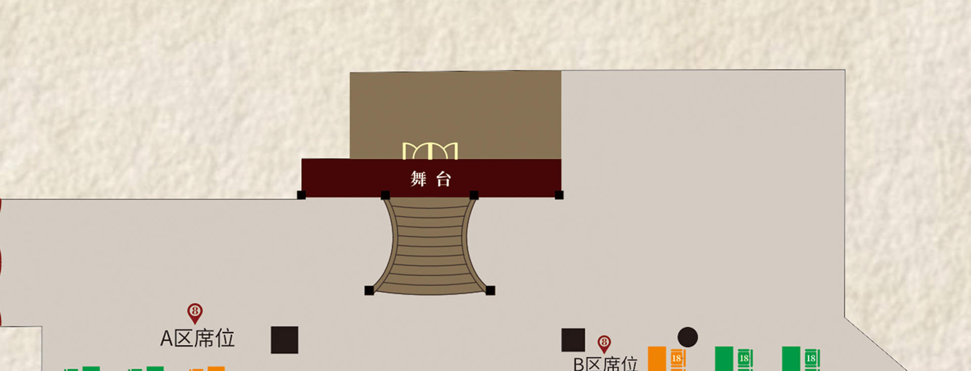 Mappa dei posti a sedere del banchetto del palazzo Chu-Han