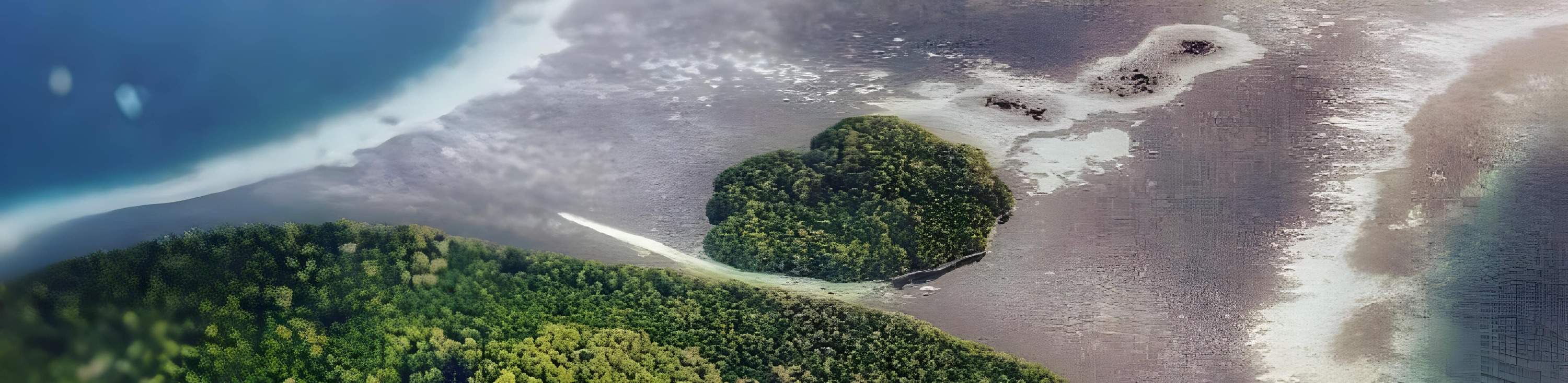 ภาพมุมสูง เกาะกาลง