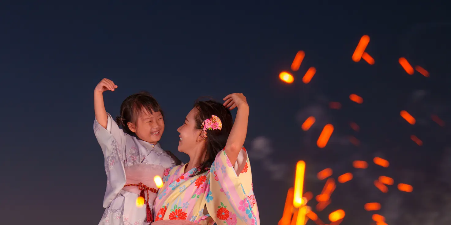 冲绳恩纳浴衣花火摄影