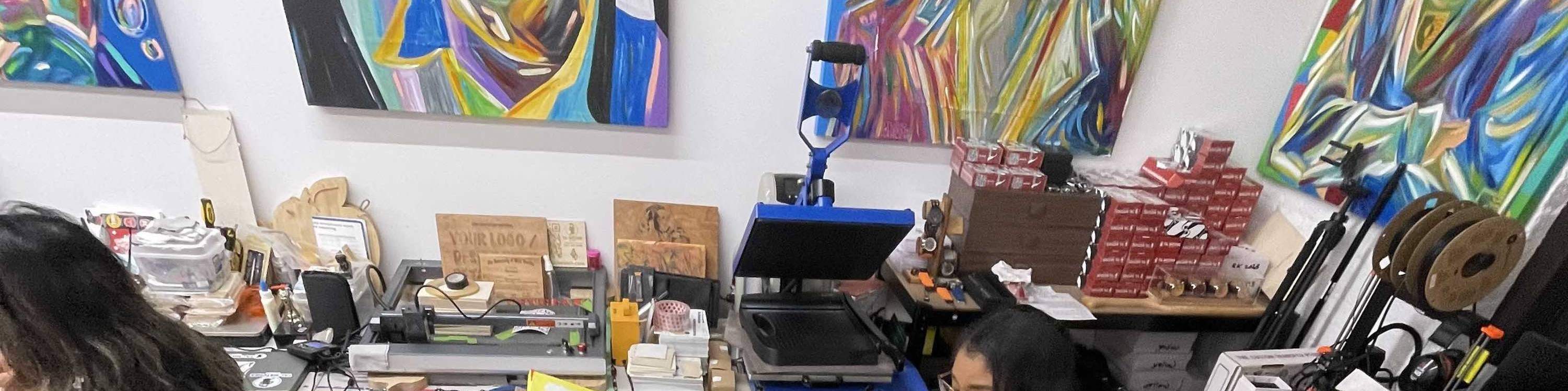 Hesitation disappears as they discover the magic of layering paint in expressive, powerful strokes