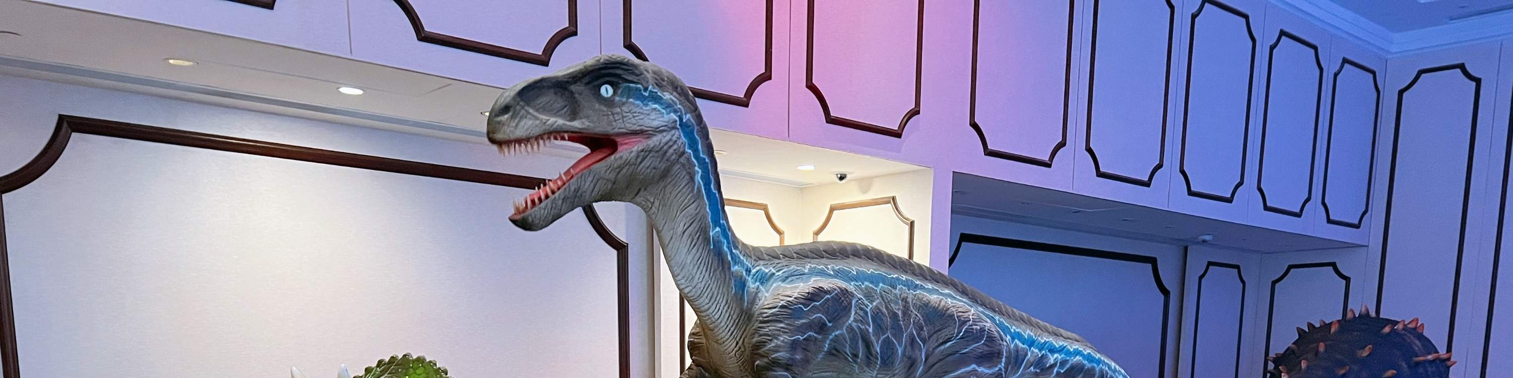 Dinosaur Adventure through the Jurassic\, image size:3000x750