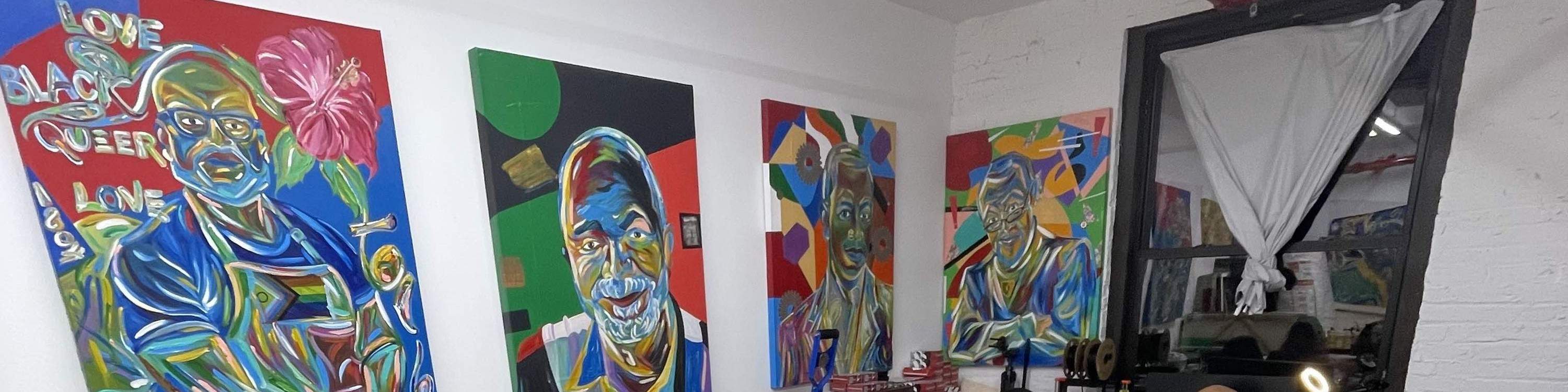 The room buzzes with energy as students eagerly explore color and texture through palette knife techniques