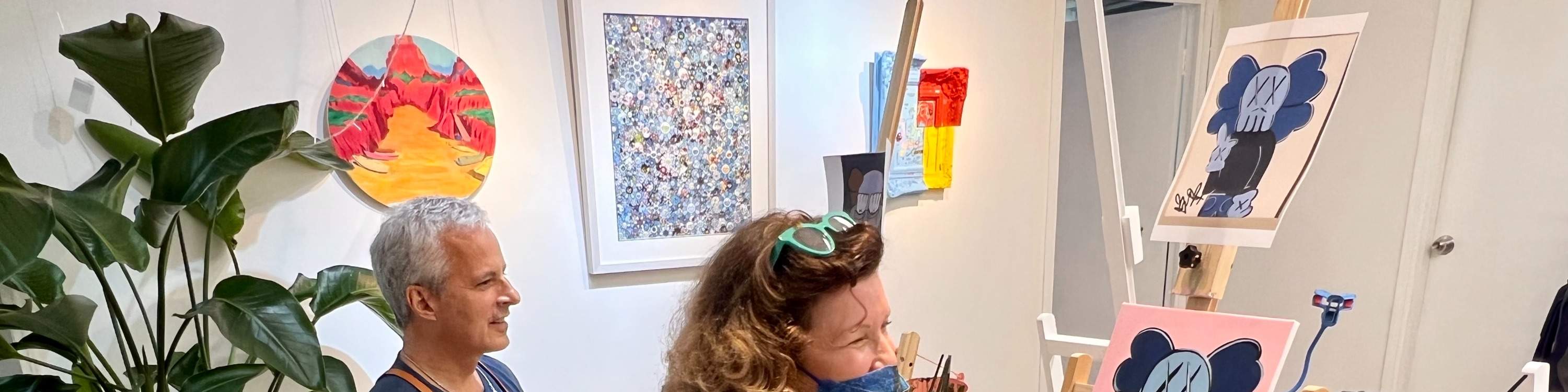 Rica Art Space - Lokakarya jamming seni akrilik｜Lokakarya lukisan tekstur｜Seni & Anggur｜Wan Chai