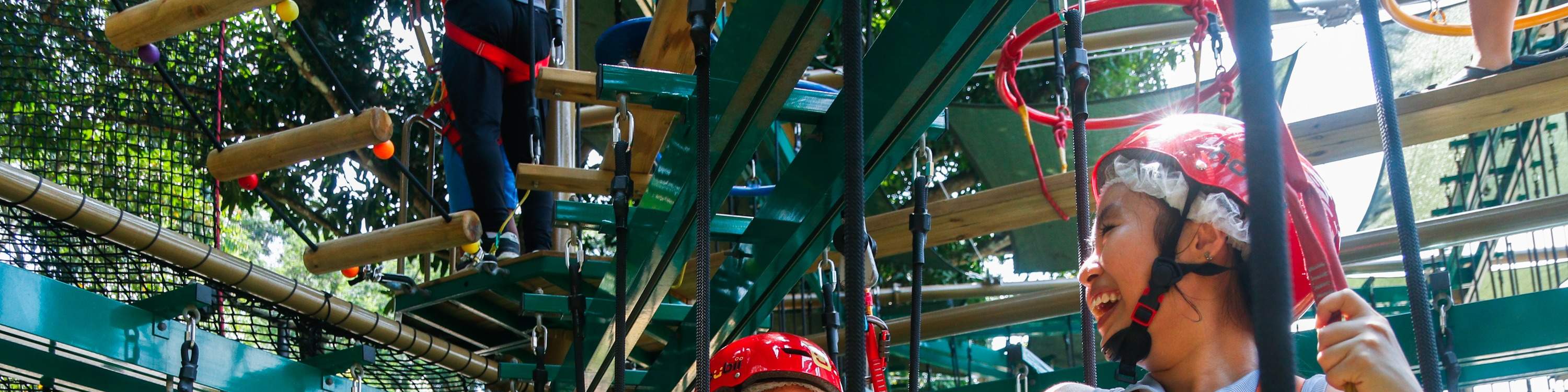 Tiket Houbii Spot Rope Course di Singapore Zoo