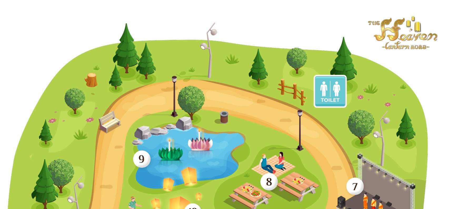 2025年清迈The Garden天灯节