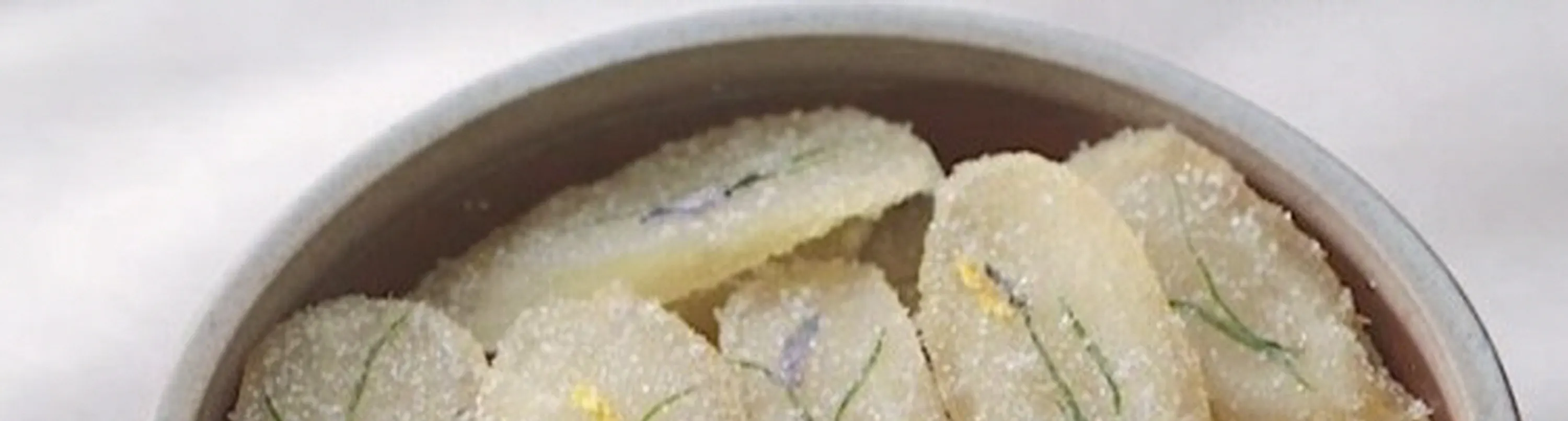韩国烹饪课：花饰人参果冻