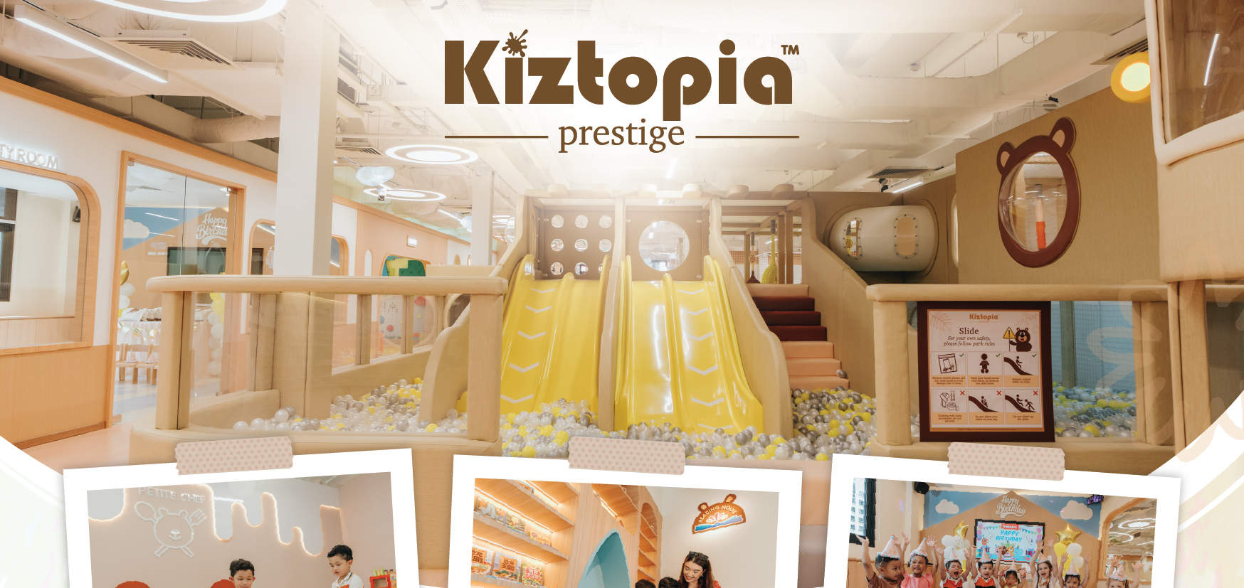 บัตรเข้าคิซโทเปียเพรสทีจ (Kiztopia Prestige) ในสิงคโปร์ (ริเวอร์แวลลีย์)