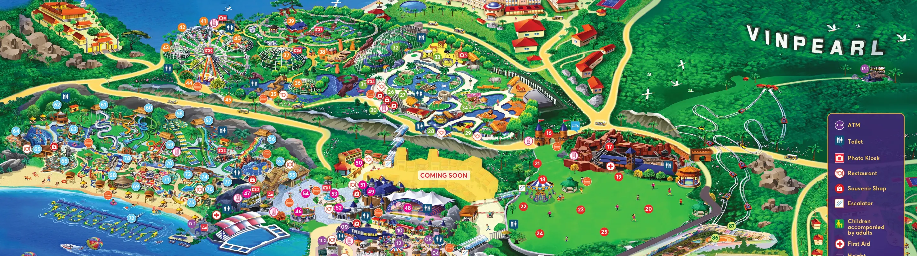 VinWonders Nha Trang Map