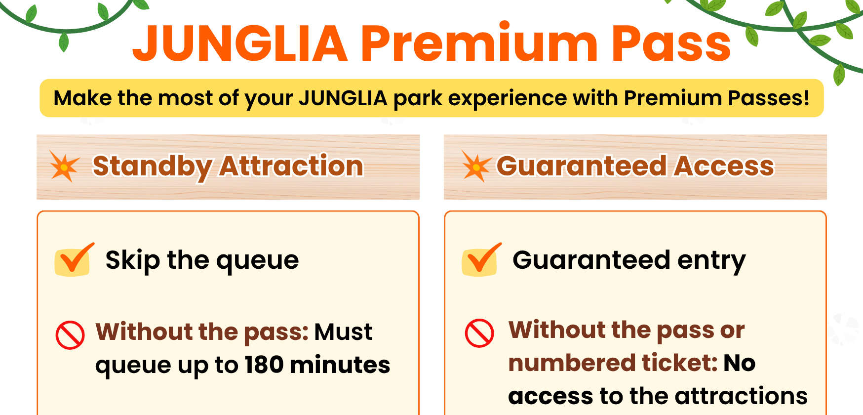 Passes premium JUNGLIA
