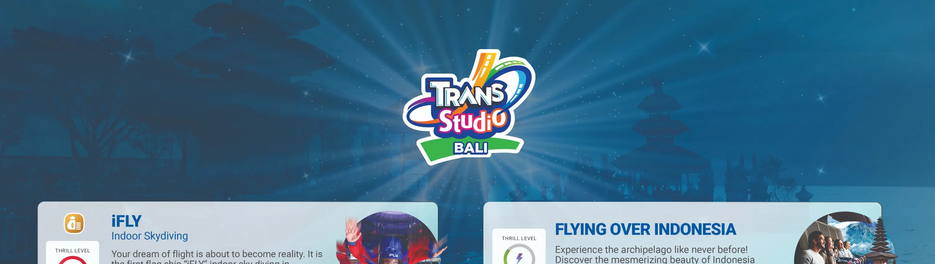 trans studio bali - 游乐设施列表