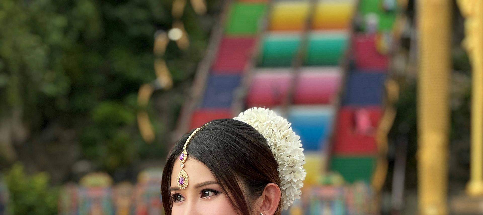 バトゥ洞窟で伝統衣装体験