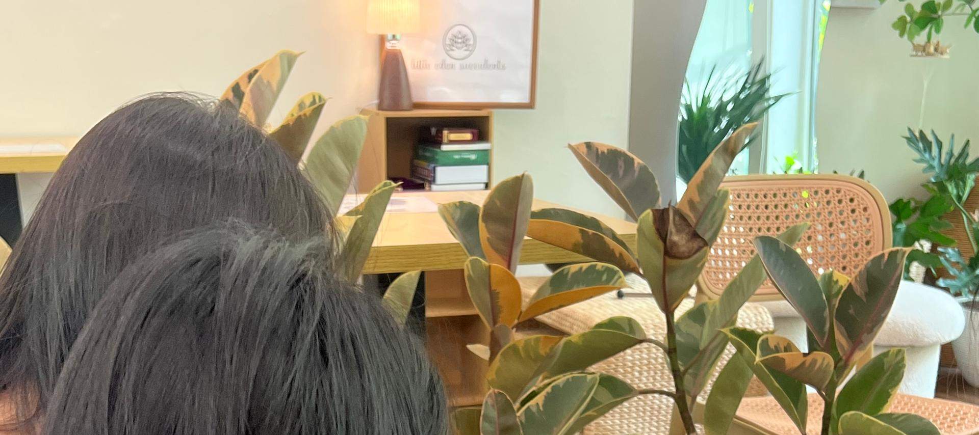 Couples painting together — a simple, cozy date activity.