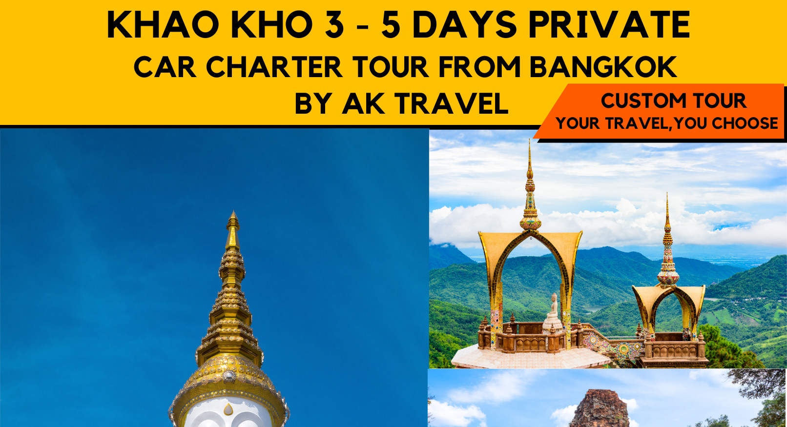 Tur Sewa Mobil Pribadi Khao Kho 3 - 5 Hari Dari Bangkok oleh AK Travel