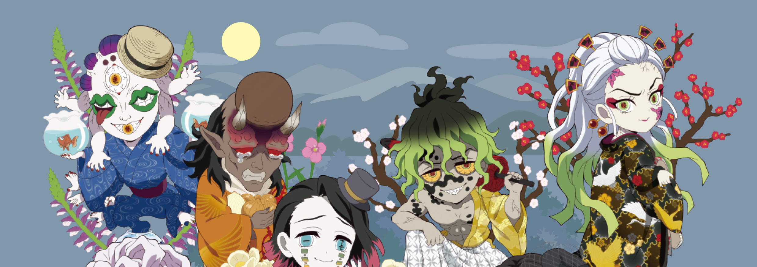 บัตรเข้าสวนสนุก Nijigen-no mori ในธีมดาบพิฆาตอสูร