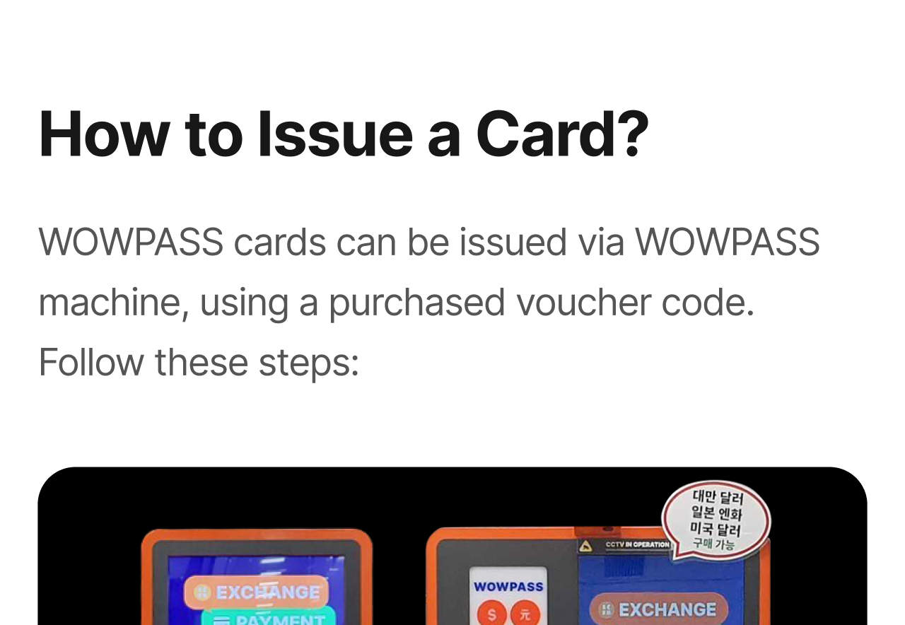 WOWPASS: Prepaid Debit Card & T-money & Currency Exchange - Klook