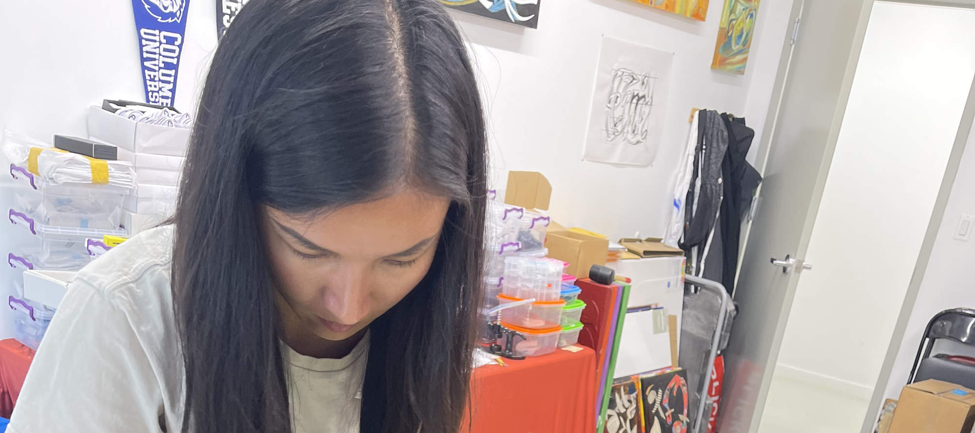 紐約調色刀抽象畫