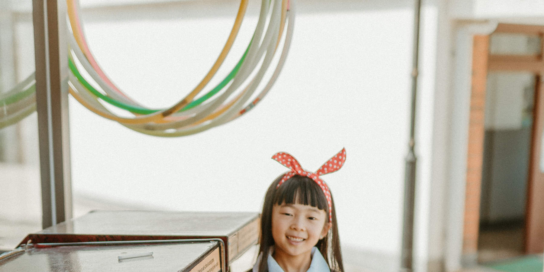 Servizio fotografico con uniforme scolastica coreana vintage