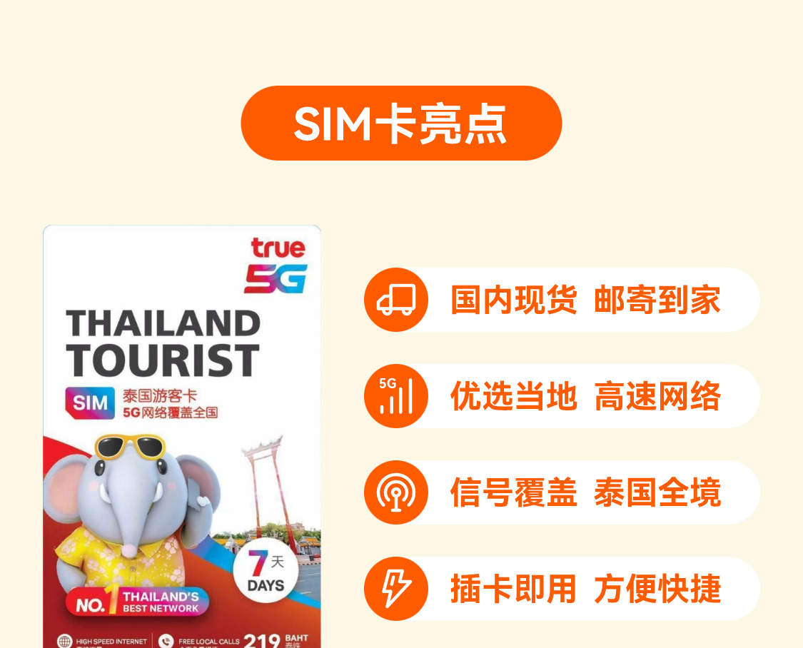 5G】泰国SIM卡- Klook客路
