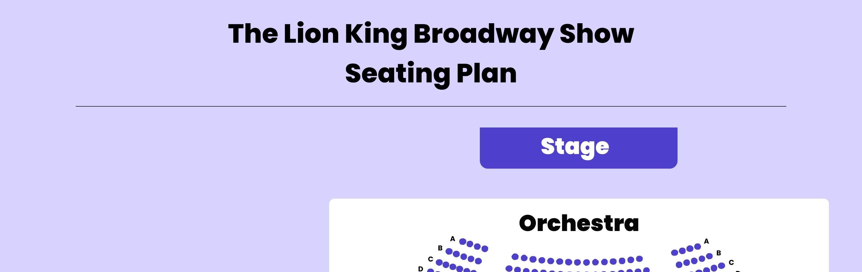 Sitzplan des Minskoff Theatre