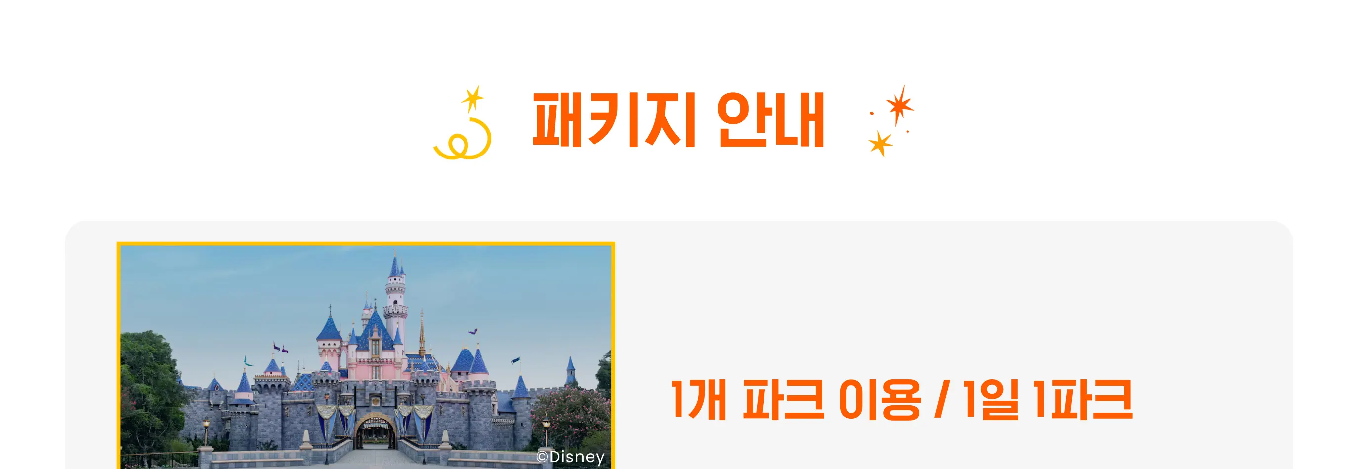 LA 캘리포니아 디즈니랜드 리조트 티켓