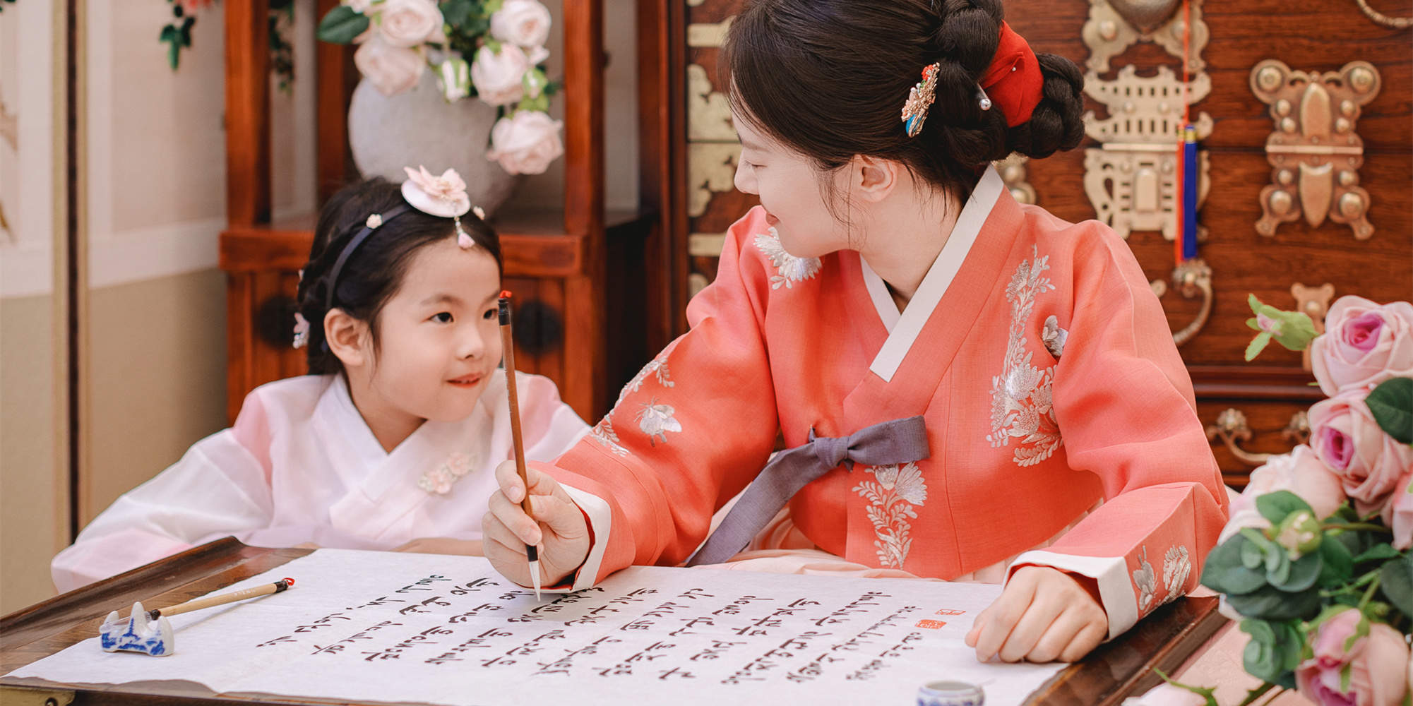 Traditional Hanbok Indoor Studio Photoshoot Experience in Jeju