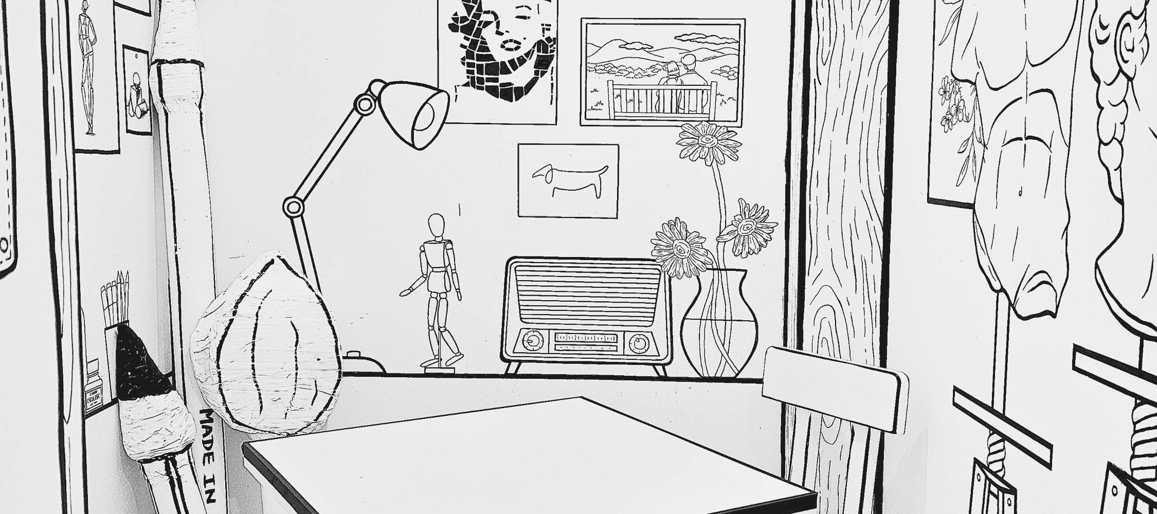 新加坡单色咖啡馆