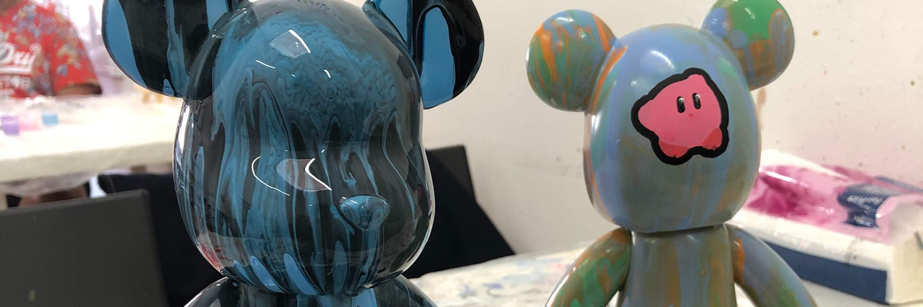 Workshop L'Atelier Du Reve Singapura membuat boneka beruang dengan aliran cairan