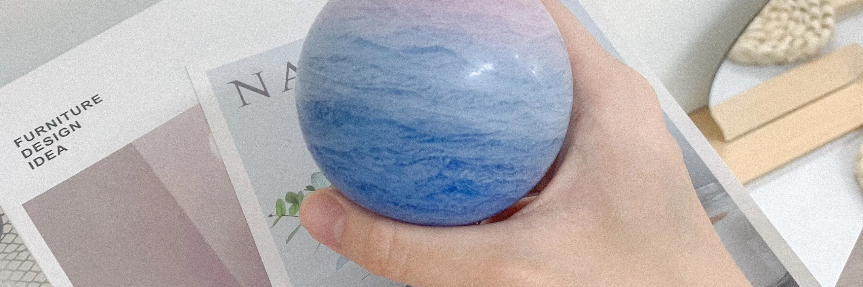 Aurora - 星球蜡烛｜多肉盆栽蜡烛｜水晶球连扩香石底座｜马卡龙蜡烛｜水晶矿山蜡烛｜荃湾