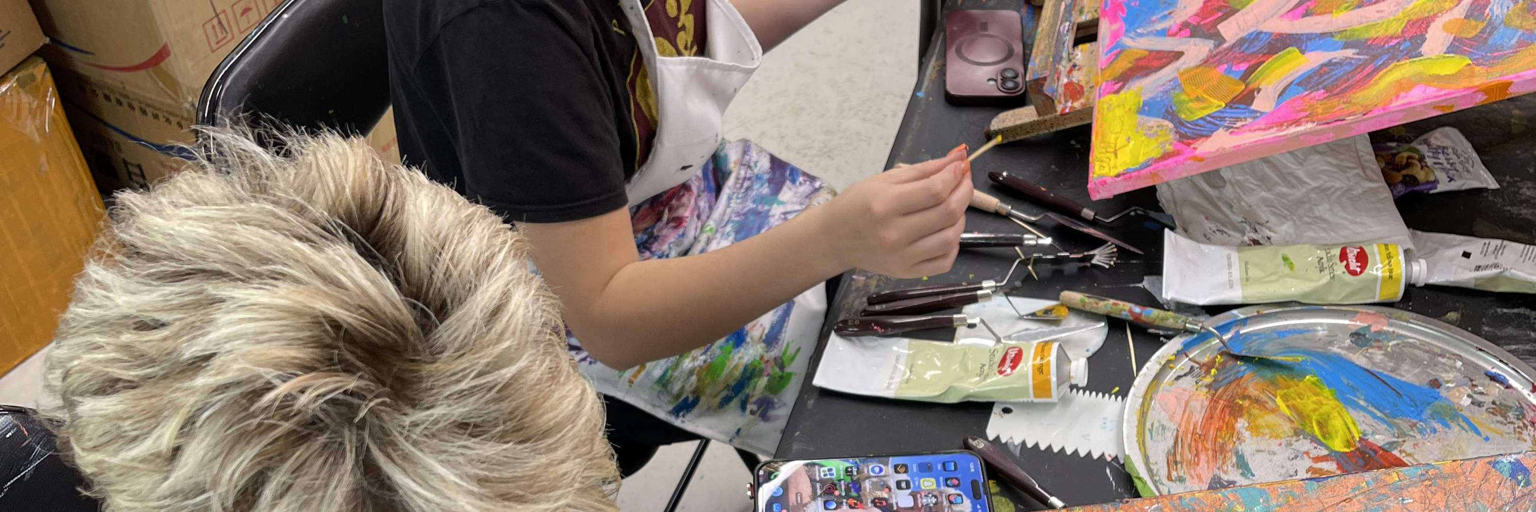 紐約調色刀抽象畫