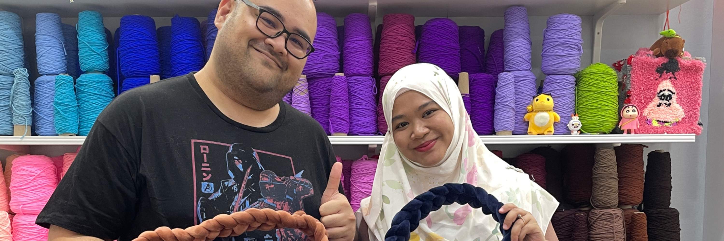 Мастер-класс по вязанию бархатной сумки вручную в Сингапуре