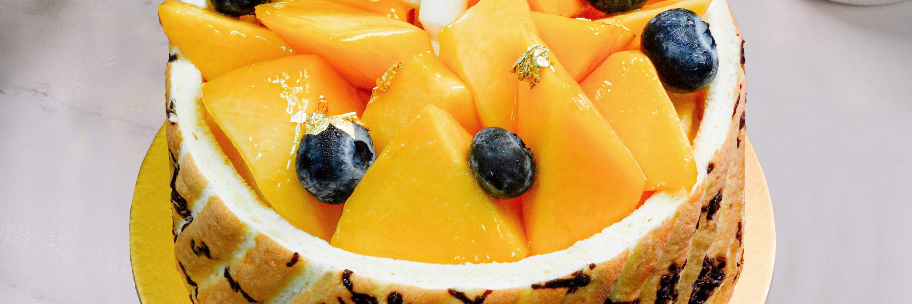 Mango Yoghurt Charlotte Cake