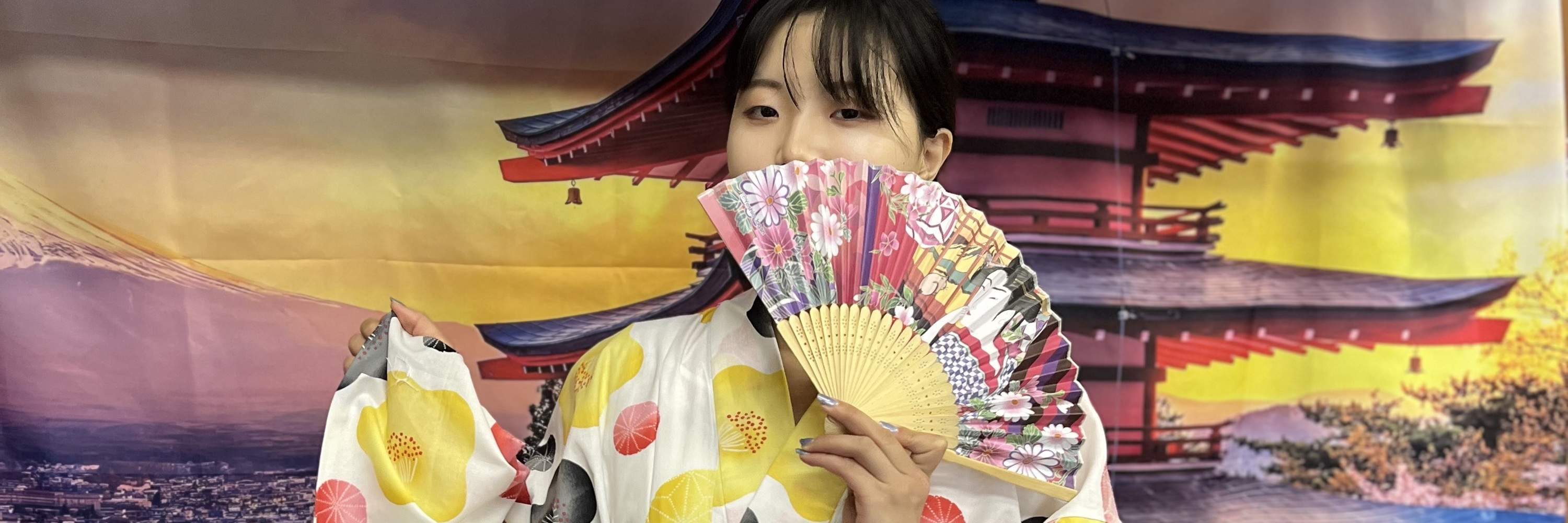 후지산 가와구치코 유카타 대여 체험