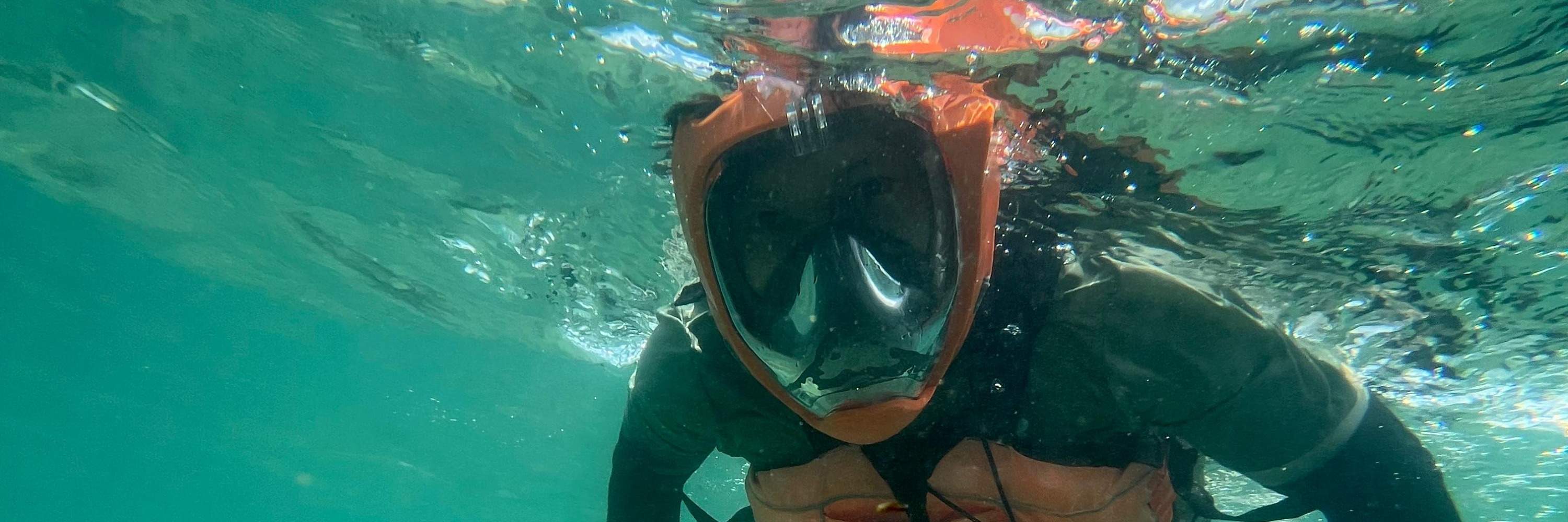 西贡绿蛋岛浮潜独木舟体验一日团