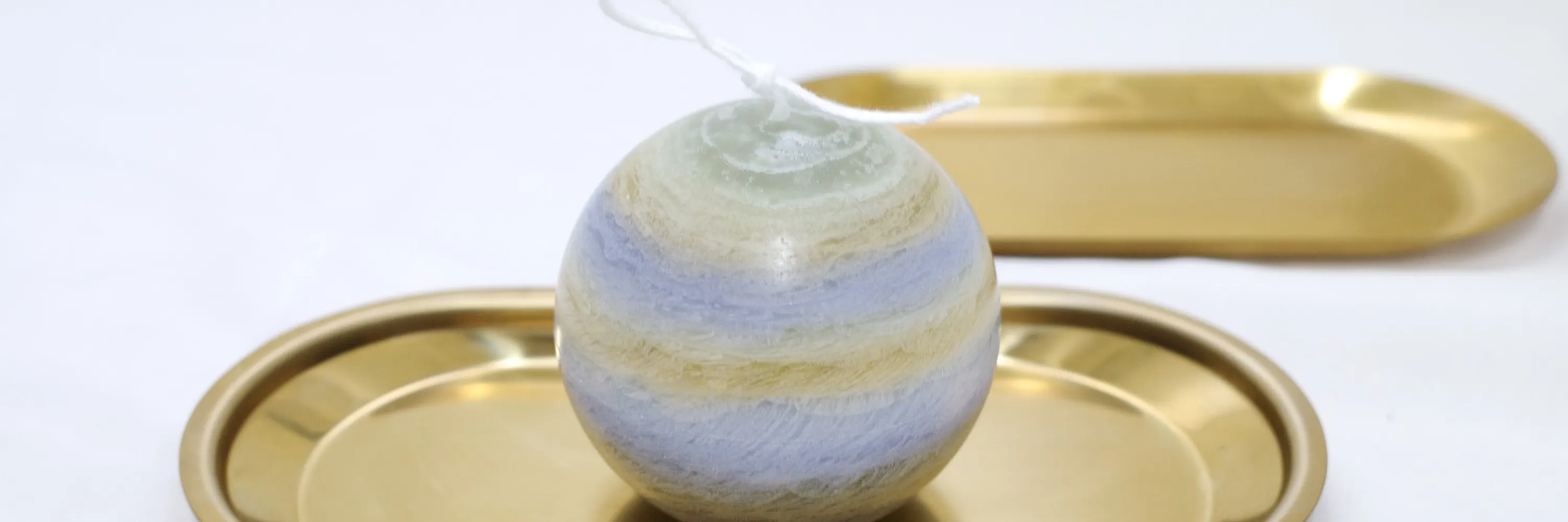 Aurora - 星球蜡烛｜多肉盆栽蜡烛｜水晶球连扩香石底座｜马卡龙蜡烛｜水晶矿山蜡烛｜荃湾