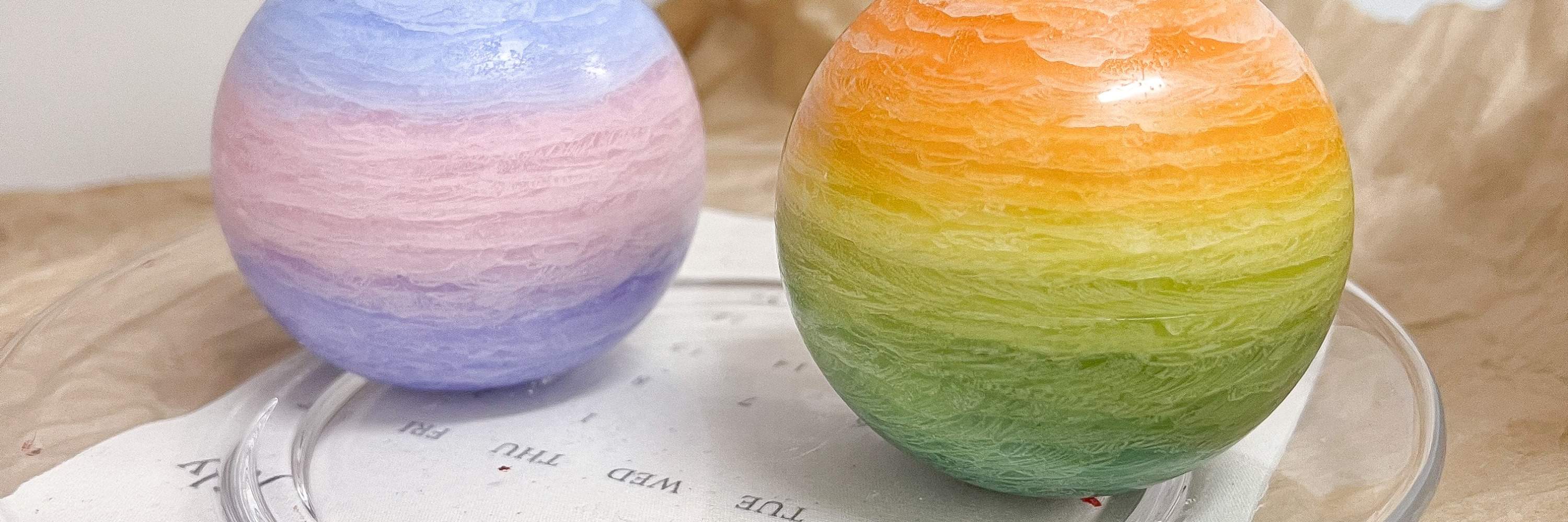 แสงออโรร่า - เทียนดาวเคราะห์｜เทียนกระถางฉ่ำๆ｜ลูกบอลคริสตัลฐานหินกระจาย｜เทียนมาการอง｜เทียนเหมืองคริสตัล｜ซวนหว่าน