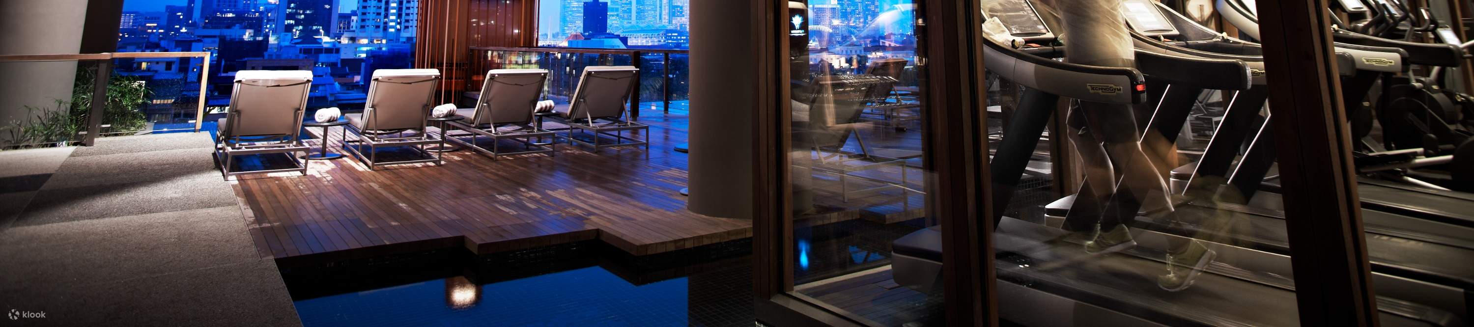 Piscine et salle de sport de l'espace bien-être