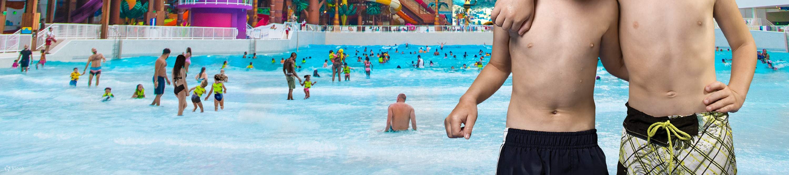 two children at the DreamWorks Water Park