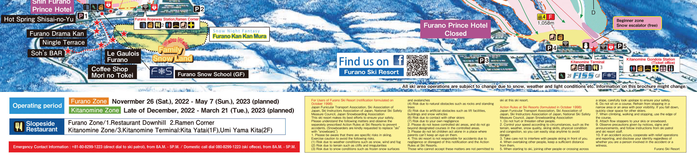 Peta Peranginan Ski Furano