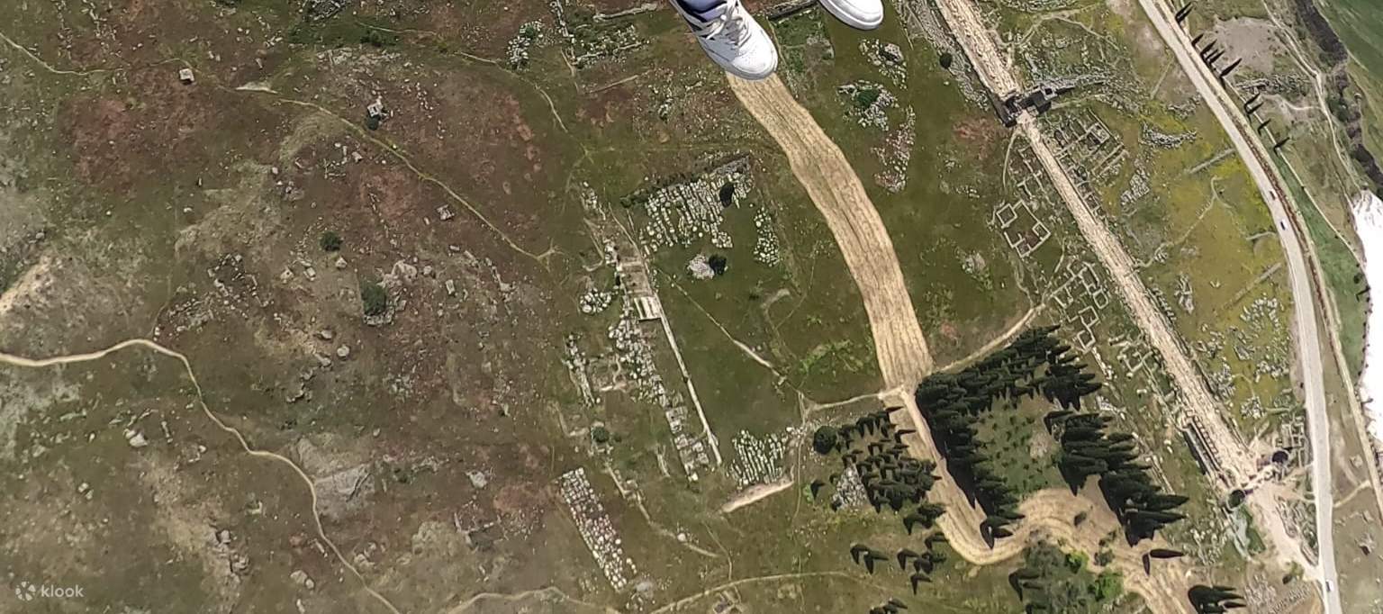 Expérience de parapente à Pamukkale avec transfert depuis l'hôtel