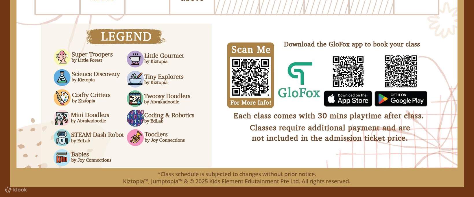 บัตรเข้าคิซโทเปียเพรสทีจ (Kiztopia Prestige) ในสิงคโปร์ (ริเวอร์แวลลีย์)