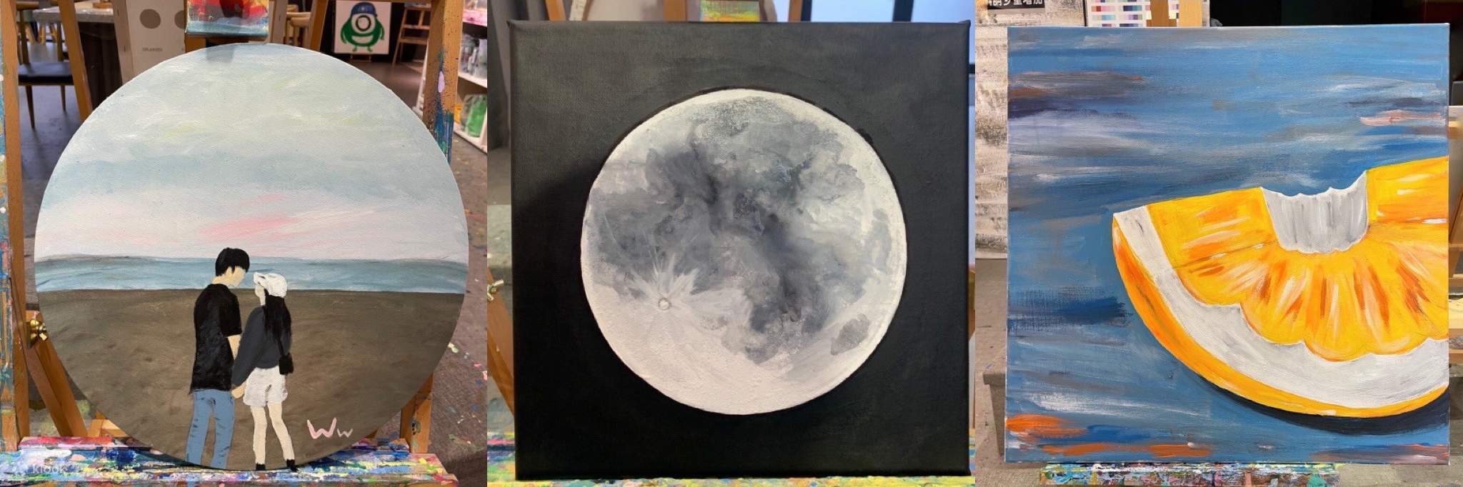 Taoyuan｜Atelier dei sogni Dipingi.Crea｜Laboratorio di acrilico, pittura fluida e pasticceria fai-da-te｜Prenotazione telefonica necessaria