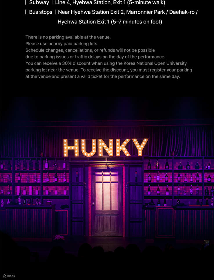 Seoul Musical HUNKY SHOW Tickets