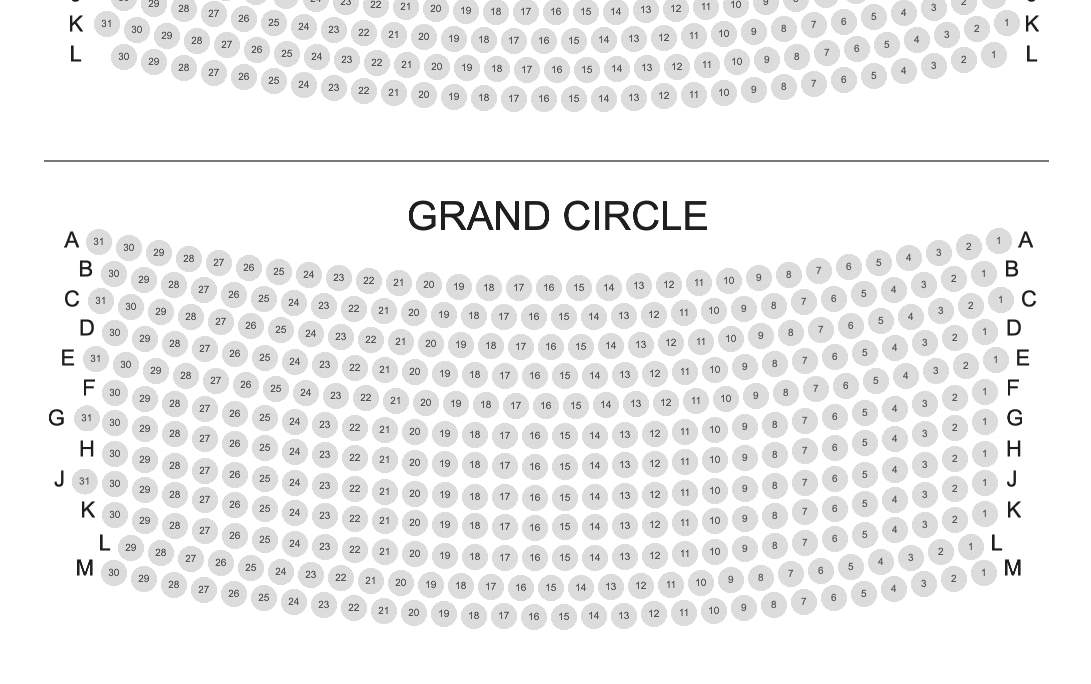 皮卡迪利劇院座位表