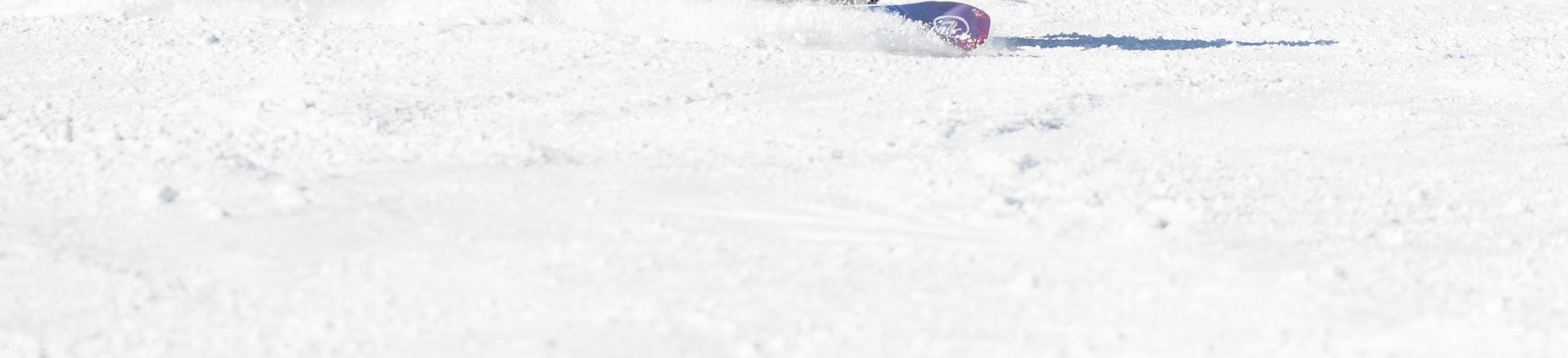 Bài học trượt tuyết Hakuba - hai người trượt ván