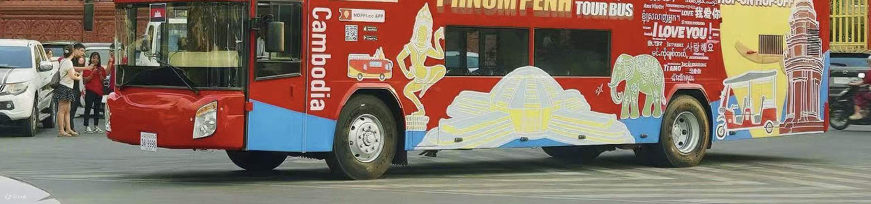 Phnom Penh: Tiket Bus Hop-On Hop-Off dengan Mekong Cruise Gratis