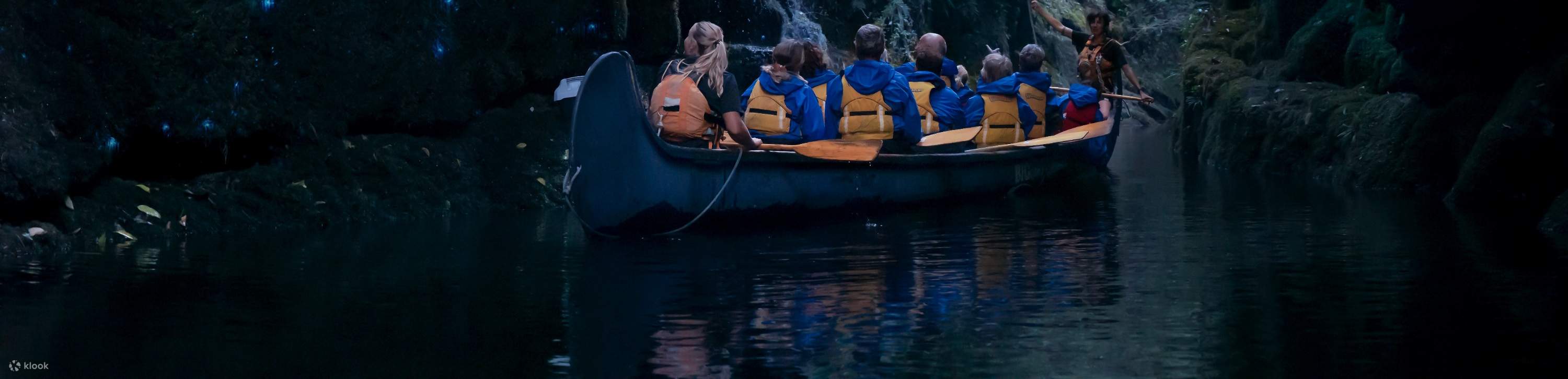 Большой тур к светлячкам на каноэ (BIG Kanu Glowworm Tour) в Тауранге