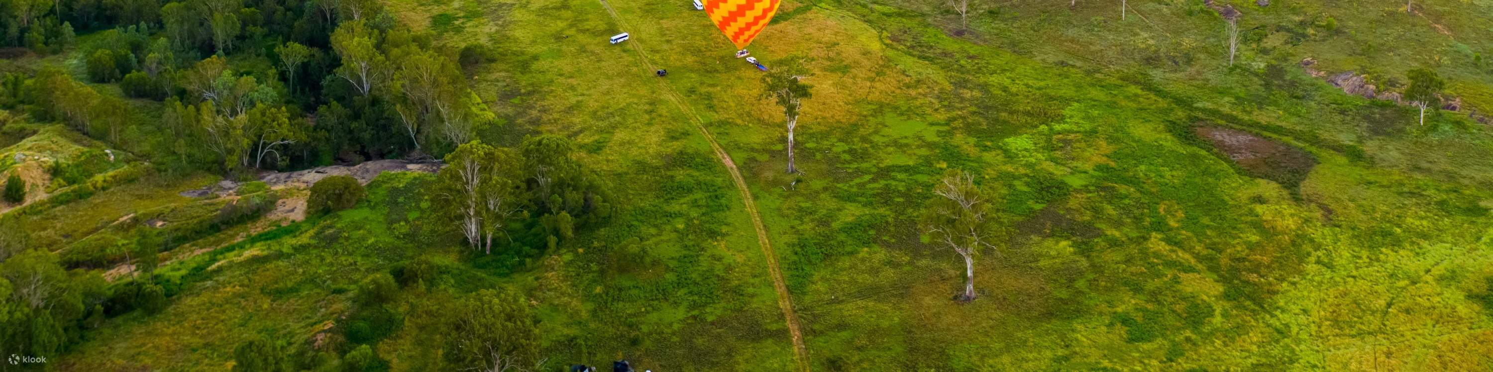 Heißluftballon am Himmel